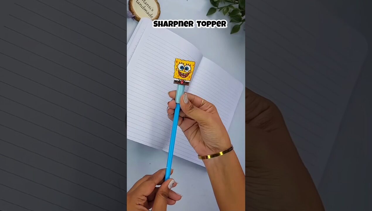 Eraser ✏️ wala pencil topper 😱 #trending #diy #shortvideo #craft #pencil #shortsfeed #shorts