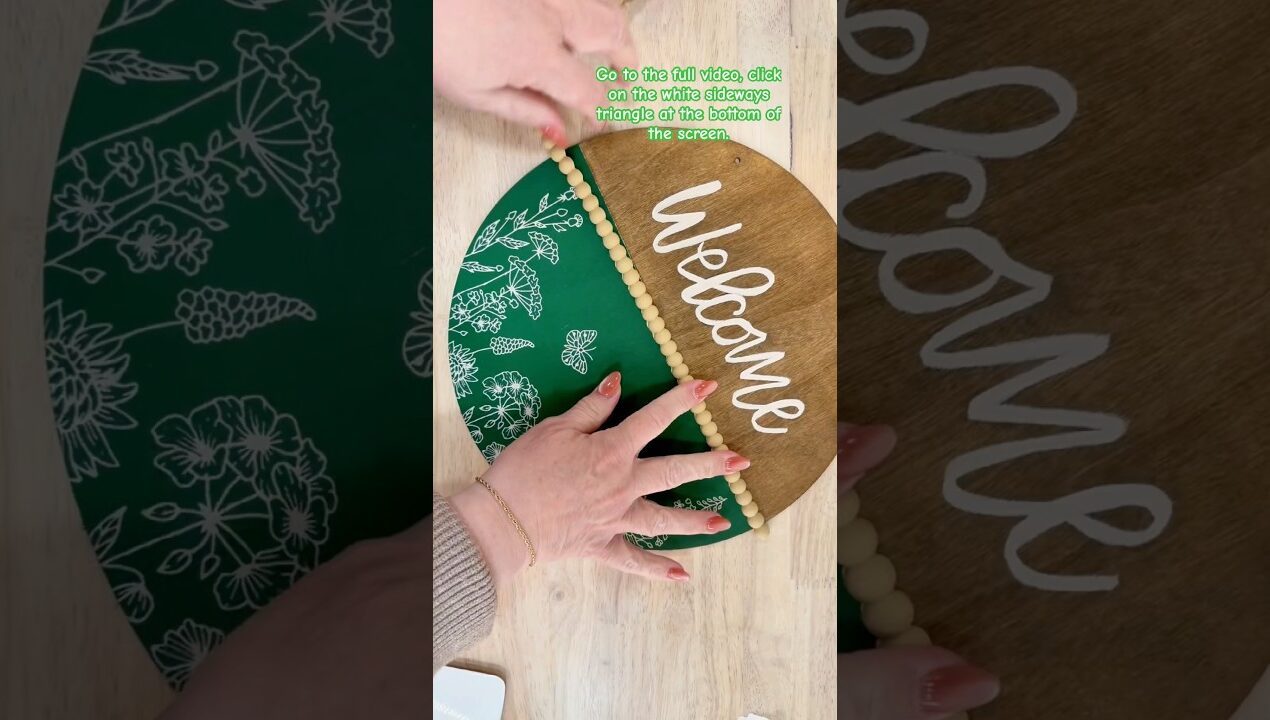 From Plain to Pretty ✨ Dollar Tree Wreath Sign DIY