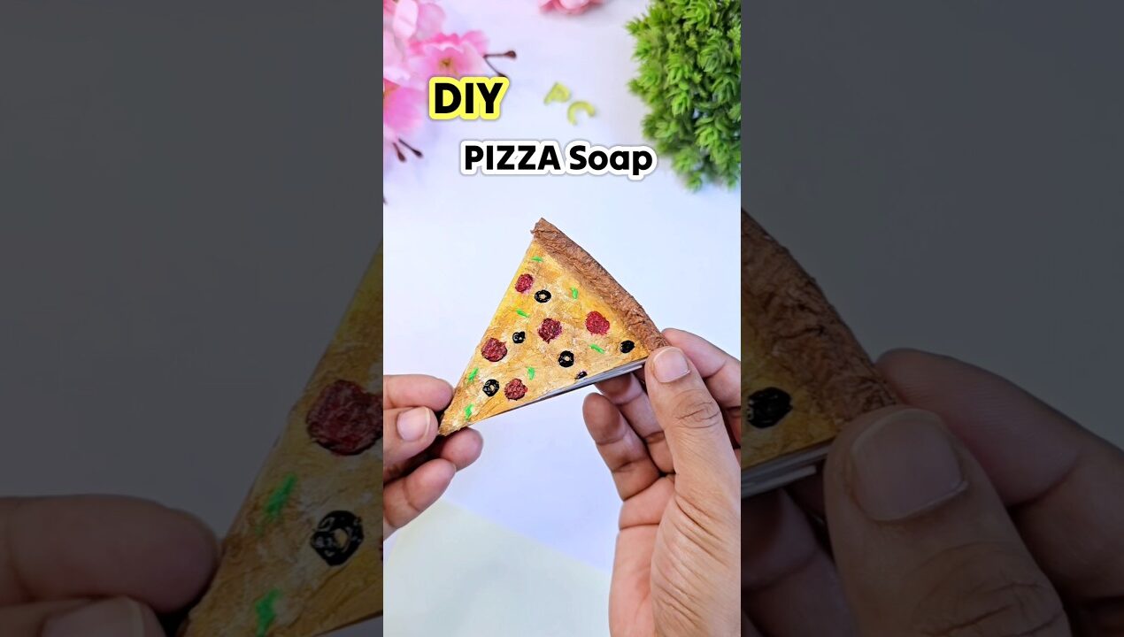 PIZZA ya PAPER SOAP 😱?? #diy #craft #papercraft #artandcraft #art