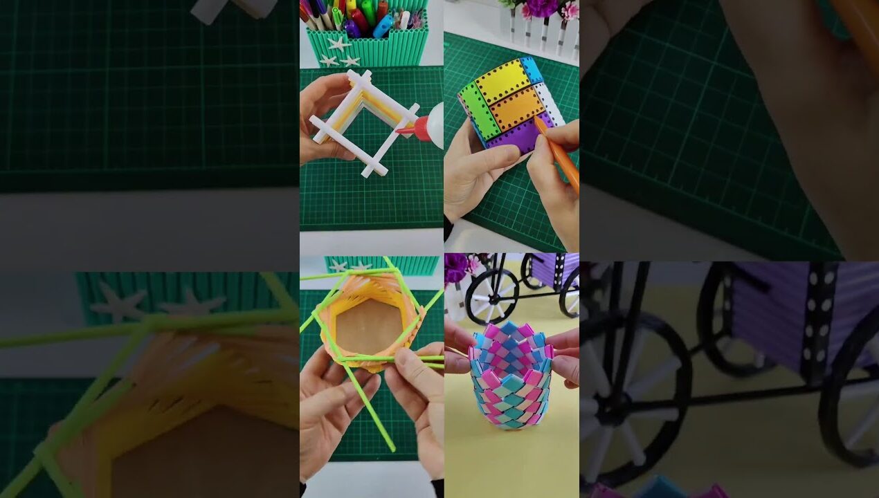 4 Easy Pen Holder #diy #penholder #crafts #paper