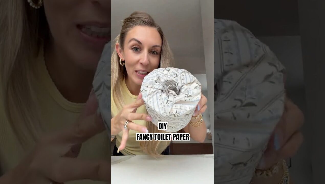 Make your toilet paper fancy✨🧻#diy #diycrafts #bathroomdecor #decor #decoration #crafts