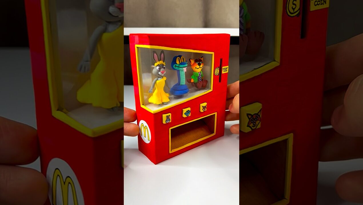 DIY Zootopia 2 McDonald’s Vending  Machine with Paper | Paper Craft Ideas #shorts #papercraft