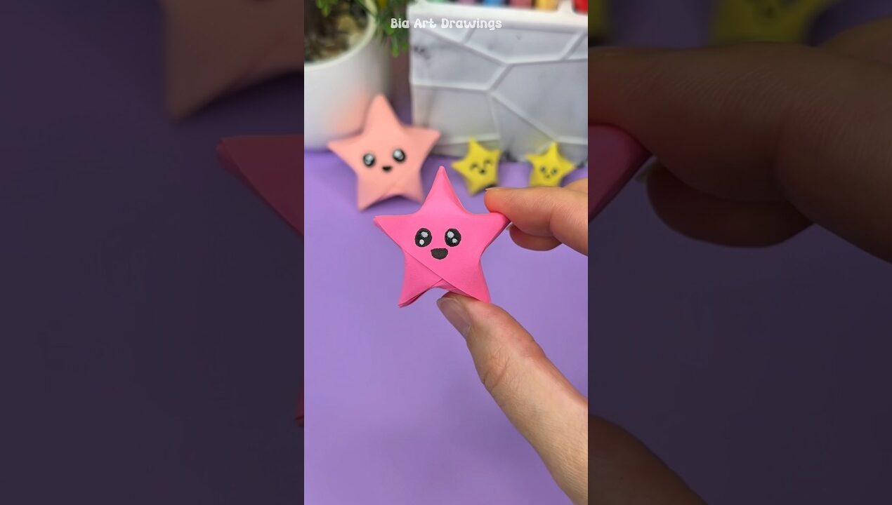 How to Make 3D Stars ⭐️ #shorts #papercraft #diycrafts