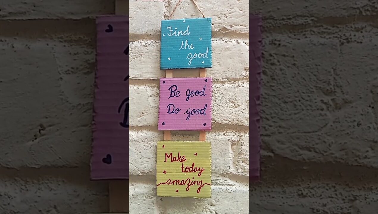 DIY Wall Decor #diy #walldecor #viral #craft #walldecoration #ideas