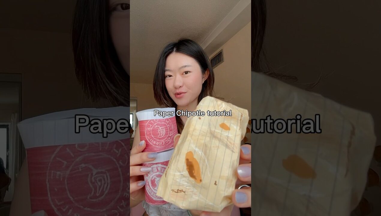 Paper chipotle tutorial #diy #papercraft #crafts