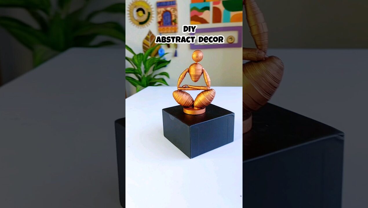 DIY from Paper??? Abstract Home Decor  idea | #diy #papercraft #homedecor #art
