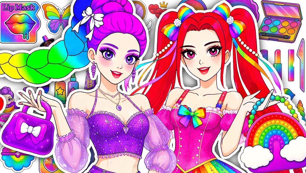 🌸Paper DIY🌸KPOP DEMON HUNTERS Rumi Zoey Mira Skincare + Makeup 💄