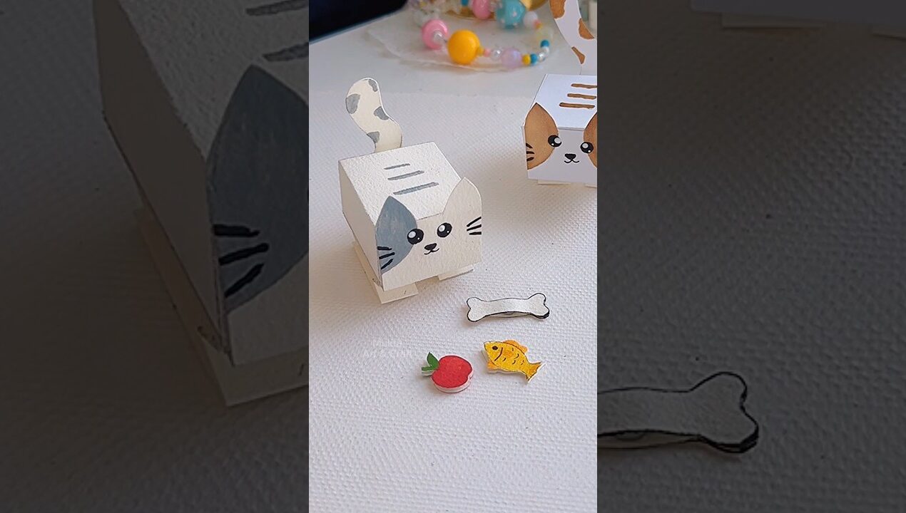 Miniature paper craft😻try it!✨ #shorts #art #craft #diy #muktaartandcraft #youtubeshorts