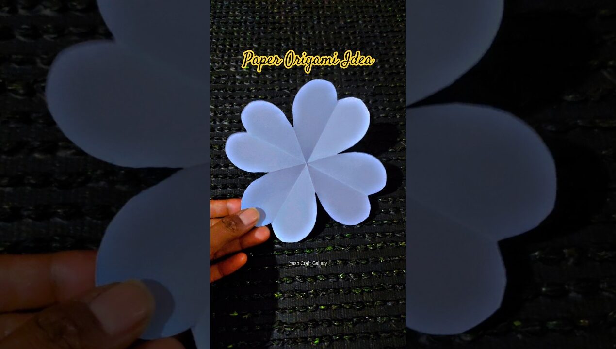 5 min Paper Origami Craft Idea♥️#origami #diy #craft #art #5minutecrafts #papercraft #trending