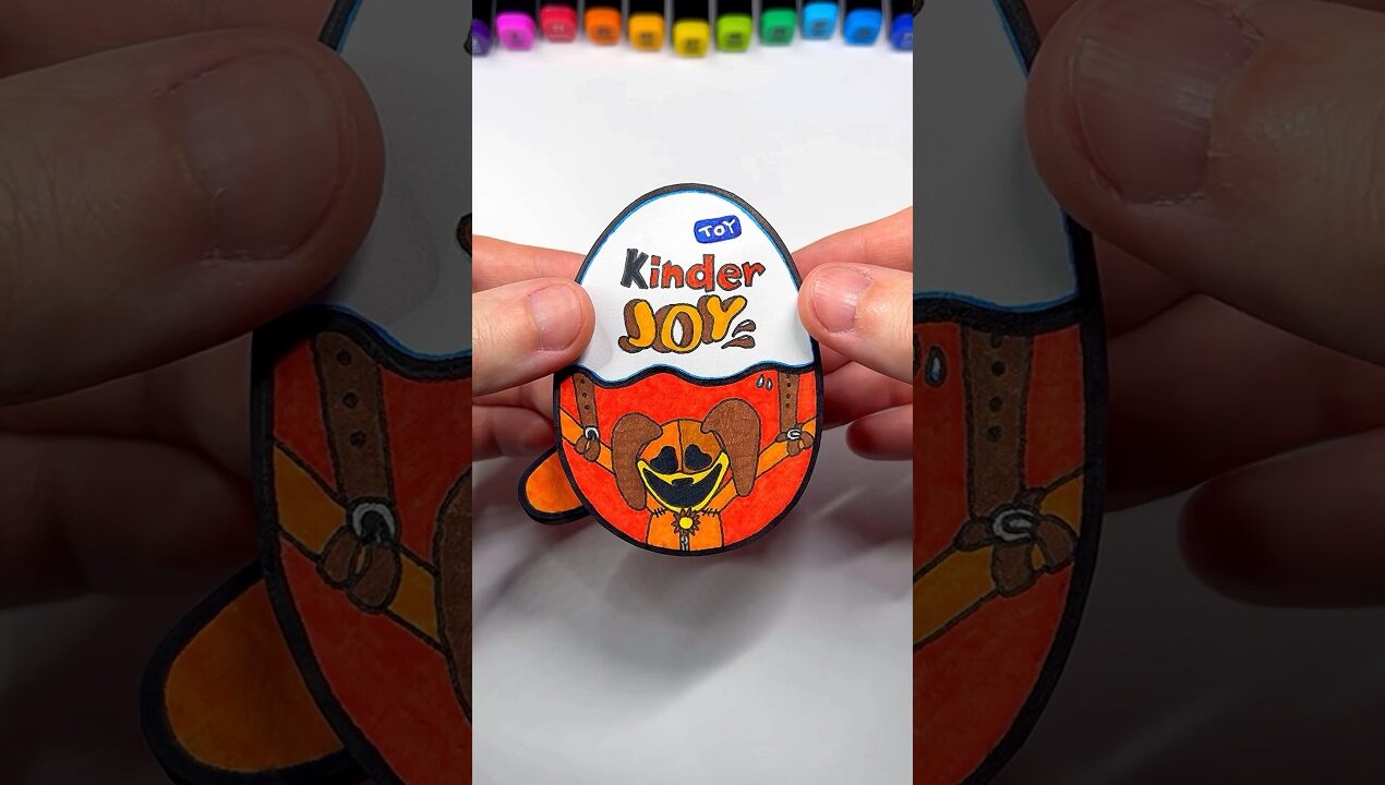 DIY DogDay Poppy Playtime 3 Kinder Joy | Paper Craft Ideas #shorts #papercraft