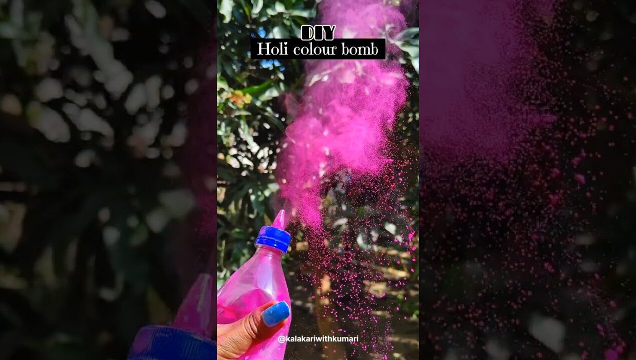 DIY pichkari || Holi craft ideas #holi #holicraft #happyholi #diy #shorts #holiprank