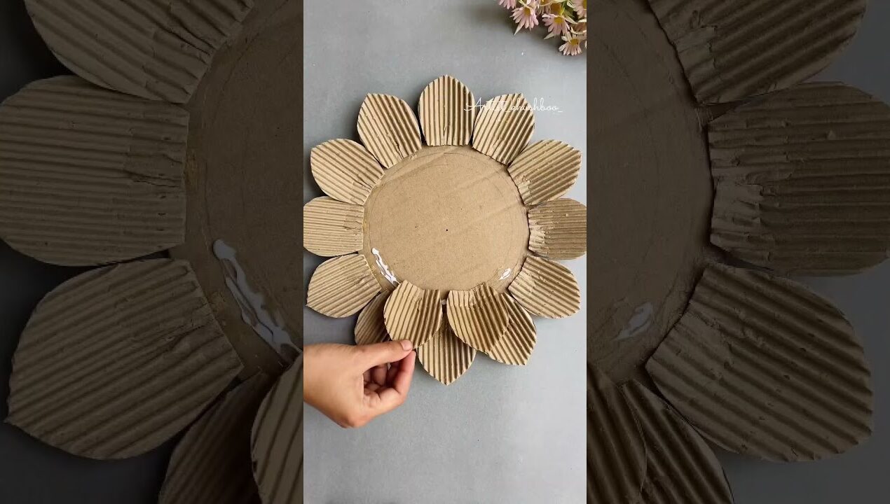 Cardboard Wall Hanging Craft Ideas #wallhanging #easywallhanging #youtubeshorts #shorts #diy