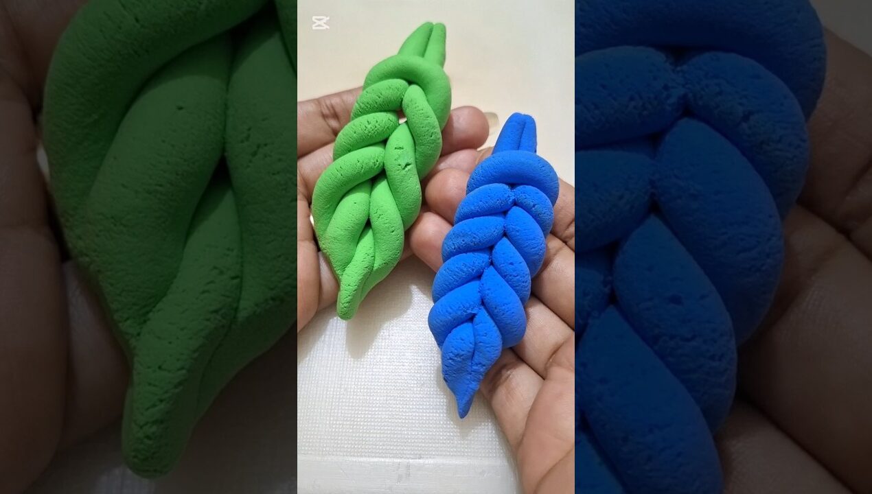 DIY ideas 🌿How to make easily leaf's🌿with clay#funny#clay#music#diy#shorts#leaf#trend#vairal#clay