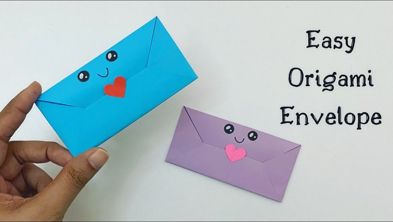 DIY How To Make Envelope / Origami Envelope / Paper Craft / Easy Envelope #shorts (1-minute video)