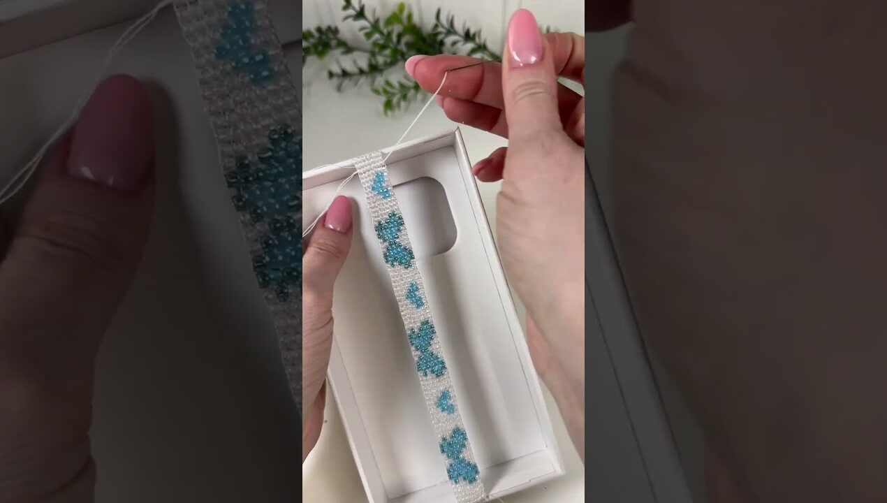 DIY Perlen weben 🦋✨ #diy #bastelanleitung #basteln #perlen #perlenweben #armband #schmuck #idee