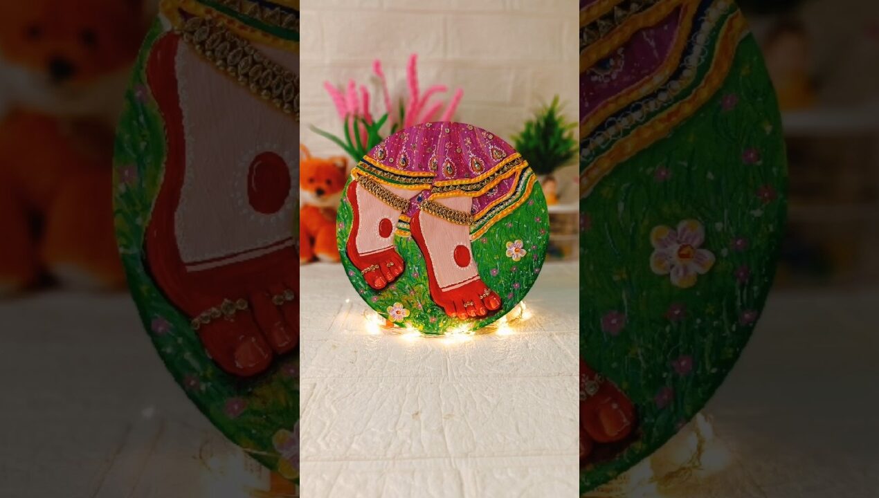 Easy craft ideas| easy clay art| radharani charan #diy #craft #handmade #art #painting #shorts