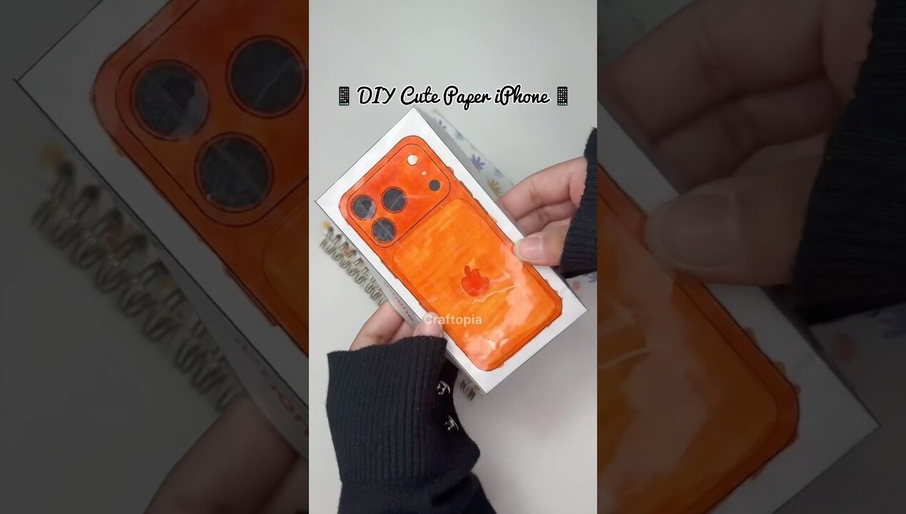 DIY Cute Paper iPhone Squishy 🍎 #papercraft #cutecrafts #crafts #craft #squishy #cute #craftopia