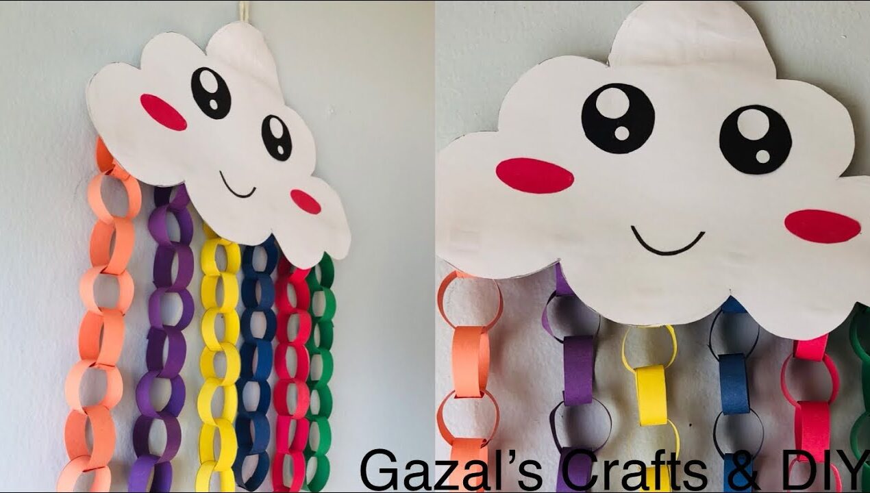 How To Make Easy Paper Kids Room Decoration Ideas l Easy Kids Craft l Cloud Wall Hanging ideas