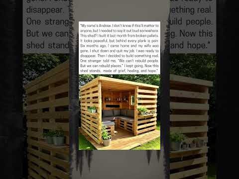 Man Builds Backyard Shed From Broken Pallets