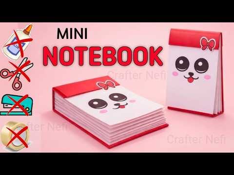 How to Make DIY Mini Notebook | ❌No Glue ❌No Scissors | Cute School Craft