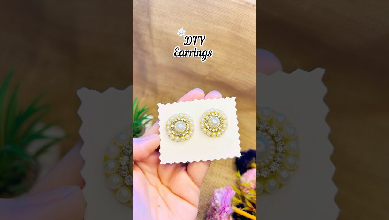 DIY Earrings #diy #shorts #craft #earrings #handmade #quilquilt #pearl