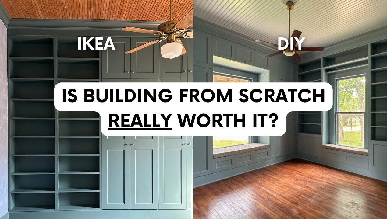 IKEA vs DIY Bookcases… Which Is Better? | Renee Renovates