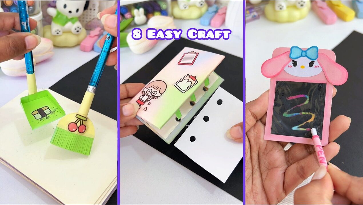 11 Easy craft ideas / miniature craft / how to make / DIY school project. / Helena's Craft