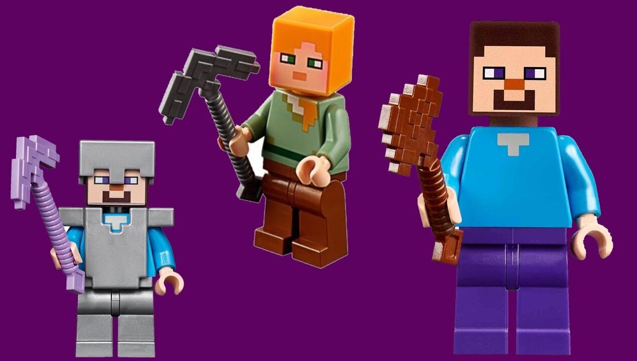 Minecraft house building challenge with LEGO – lego minecraft world moc