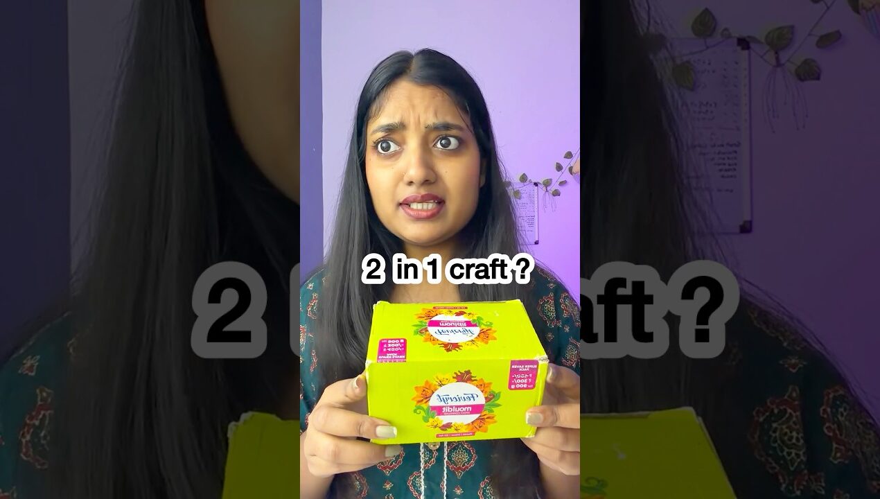 DIY 2 in 1 Craft Challenge by mom 😱💁‍♀️ #shorts  #shortsviral #diy
