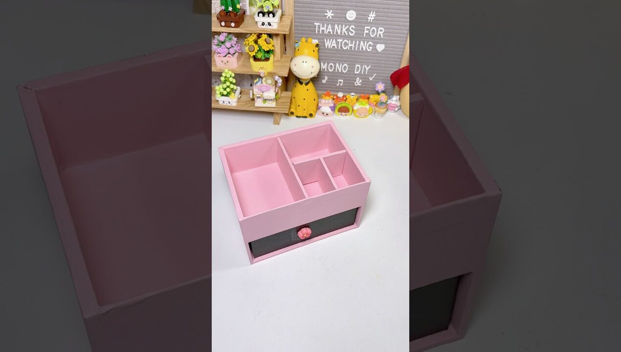 Hộp lưu trữ hai tầng blackpink | craft idea #diy