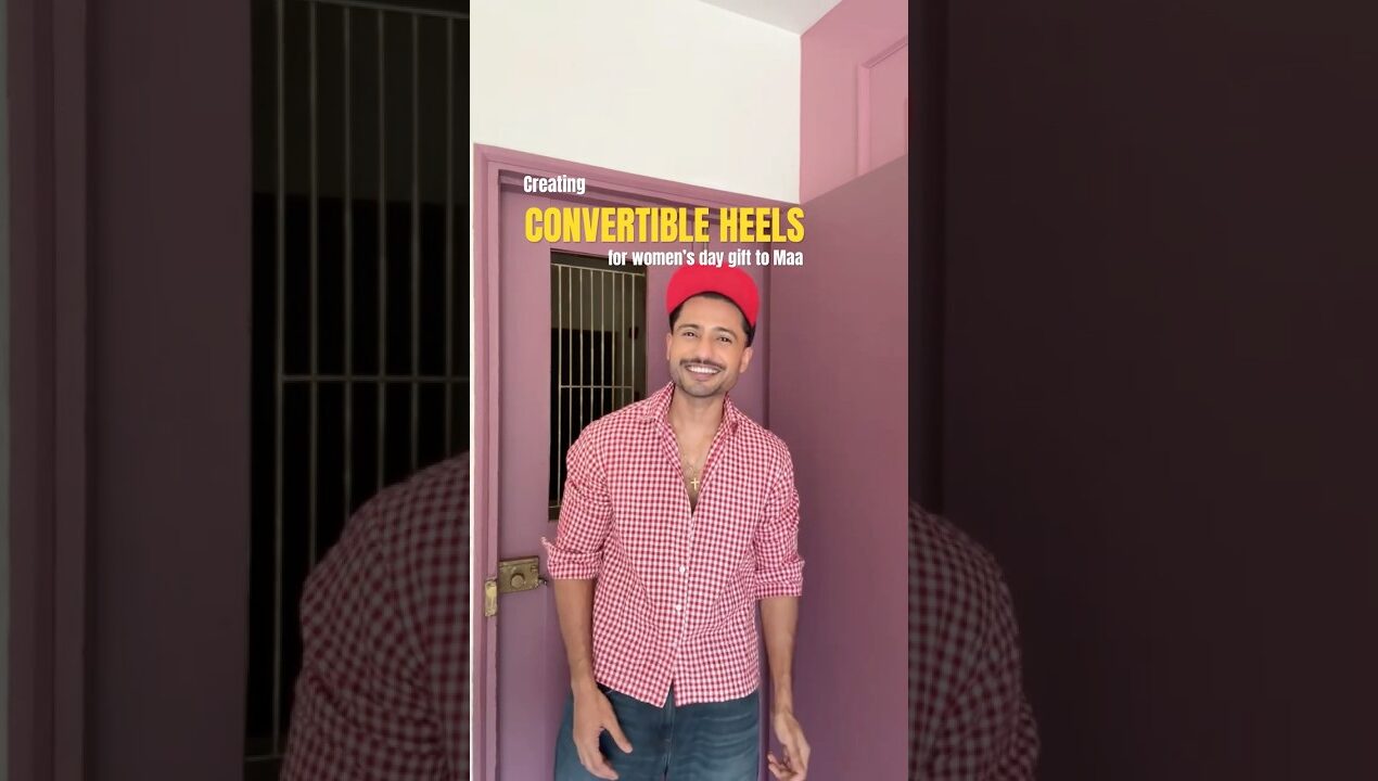 DIY CONVERTIBLE HEELS FOR WOMEN’S DAY GIFT #diy #art #craft #handmade #unique #womensday #gift