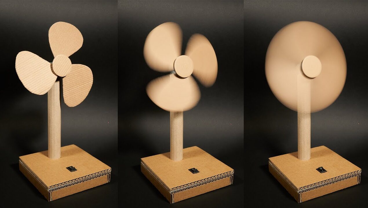 Summer Craft: Table Fan Out of Cardboard at Home – DIY Crafts