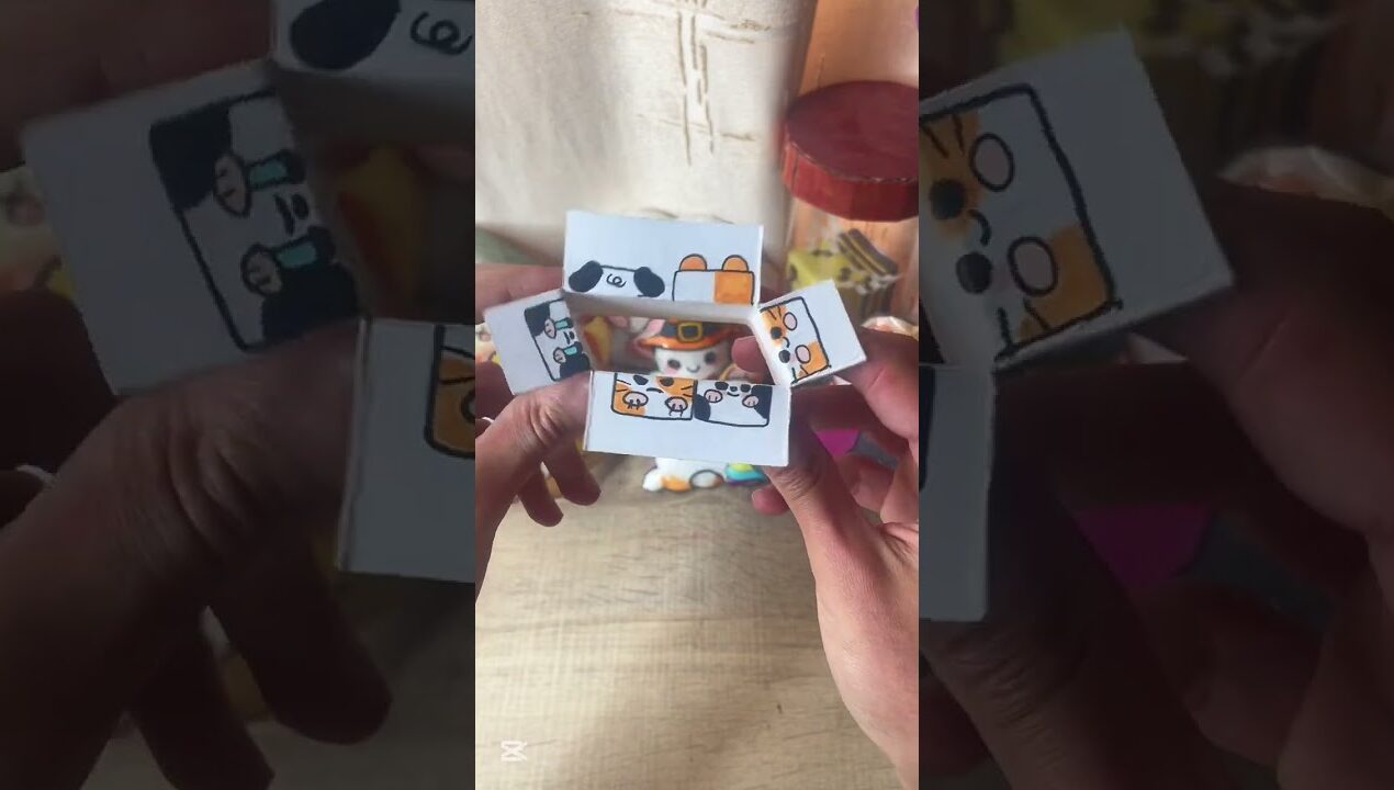 Cute craft 🐶🐱  #papercrafts #art #cute #diy #cutecraft #thingstodo #shorts