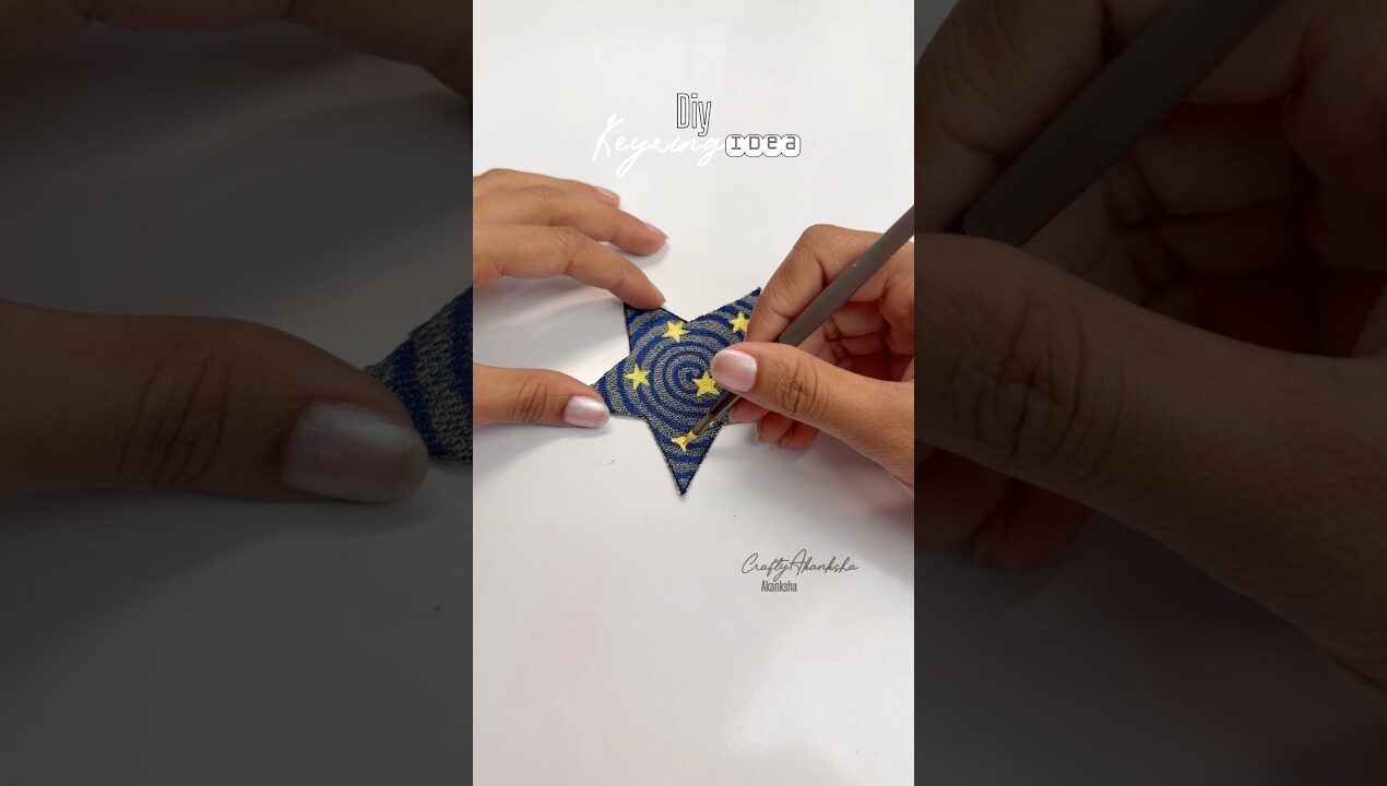 DIY Keyring Idea #diy #shorts