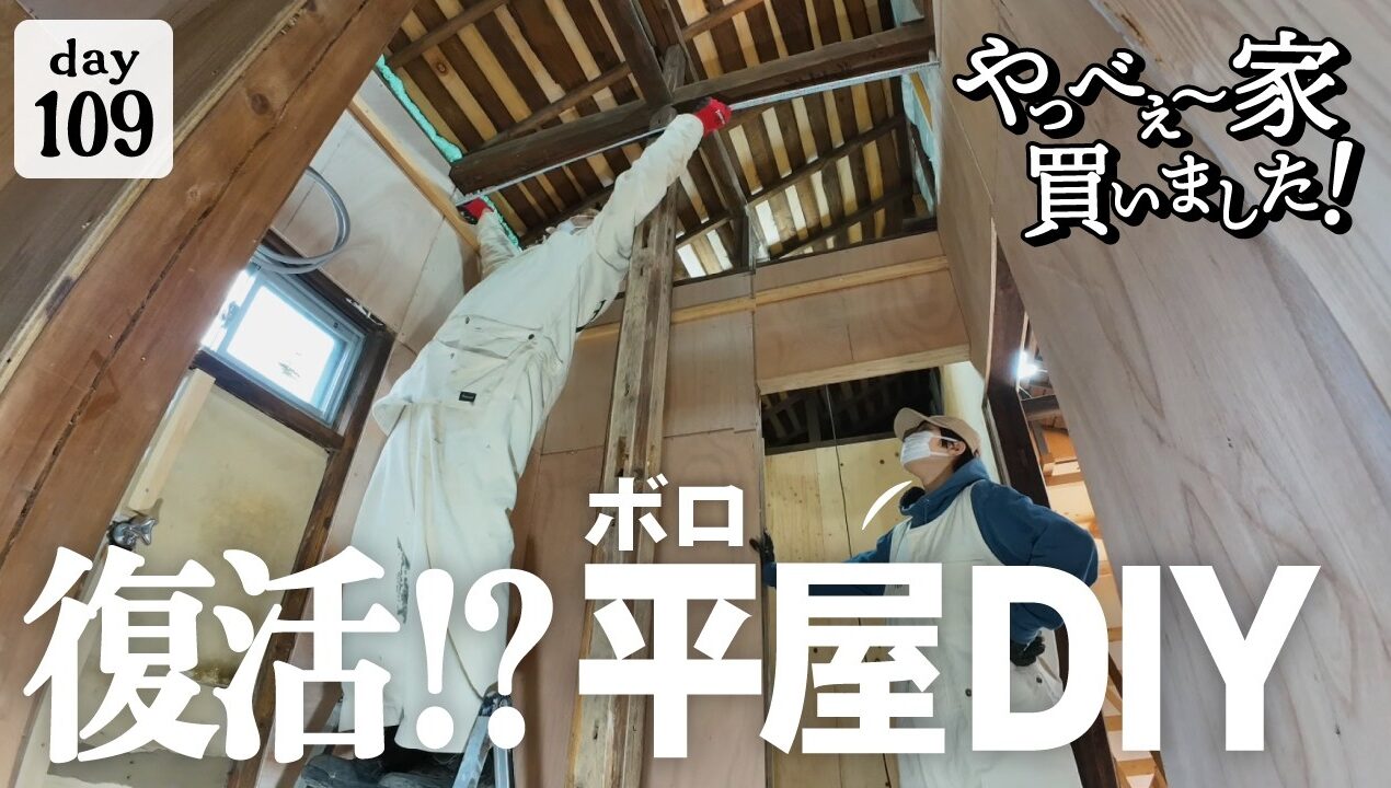 【作業109日目】告知と3ヵ月ぶりのDIY作業。手術後リハビリ中、動けるのか！やってみた。