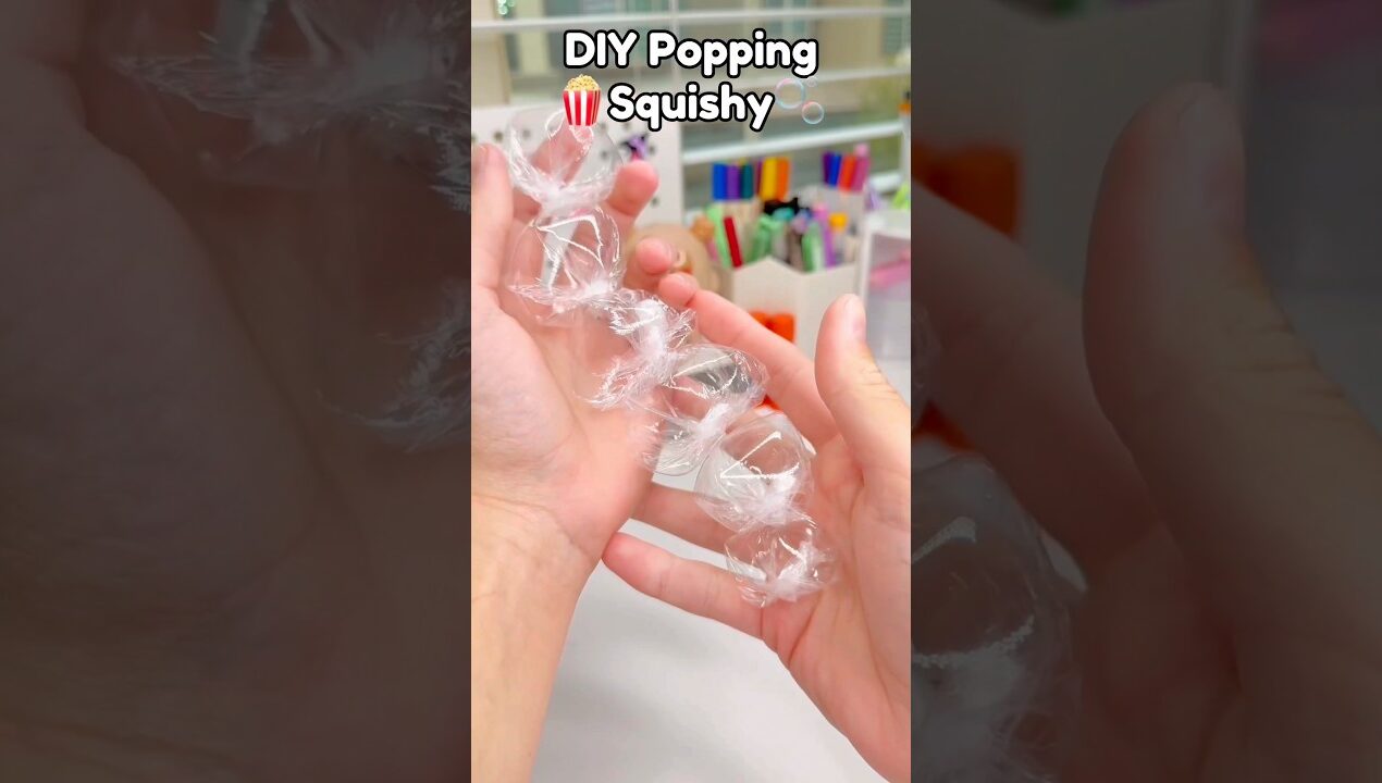 🫧DIY Popping Squishy￼🍿!? #papercrafts #cutecrafts #diycrafts #crafts #craft #diy