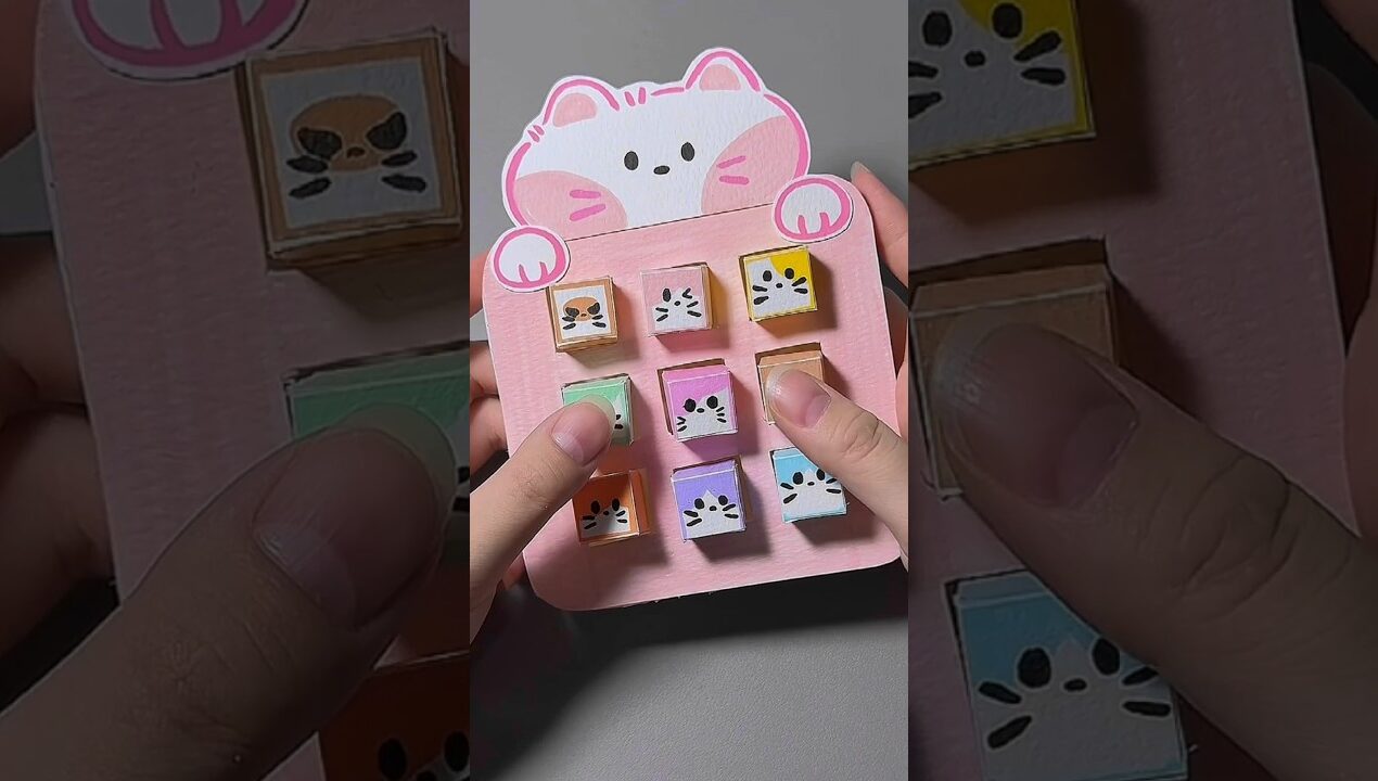 DIY cute cat paper Crafts #papercraft  #cutecraft  #diycrafts