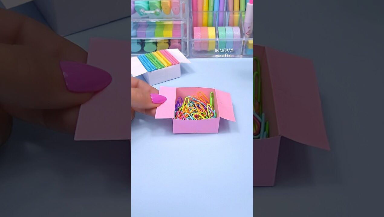 DIY Storage paper box 💖 DIY Paper craft #diy #craft #handmade #art #papercraft