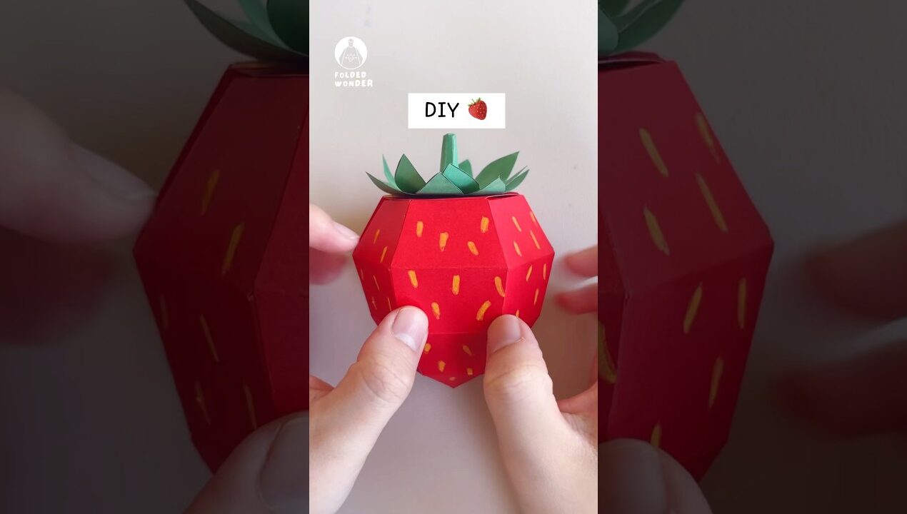 🍓😋DIY Strawberries#papercraft