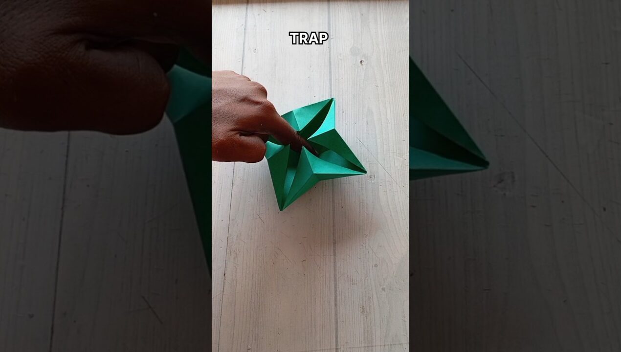 TRAP ORIGAMI TUTORIAL| HOW TO MAKE TRAP PAPER CRAFT STEP BY STEP FOLDING| ARTWORK