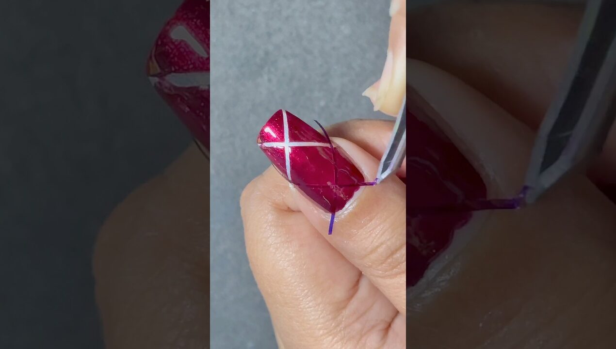 Nail art design #nailart #nailtutorial #homemade #diy #shortsfeed