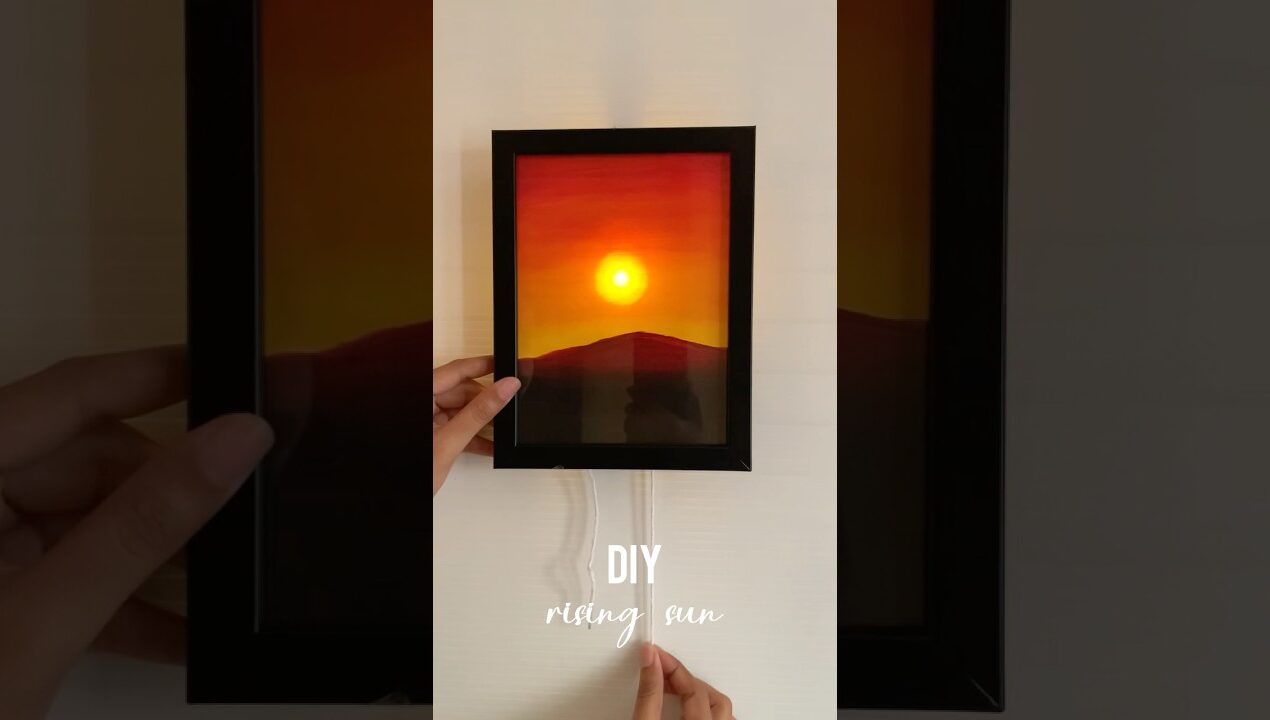DIY Sunrise & Sunset Frame #shortsvideo #diy #yt #art #shortsviral #shortsfeed