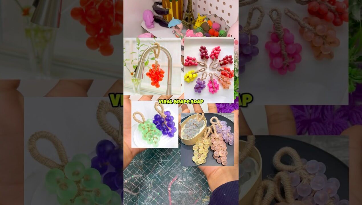 Diy Viral Grape Soap Pass Or Fail 😱 #youtubeshorts #diy #handmade #soapmaking #shortsfeed #trending