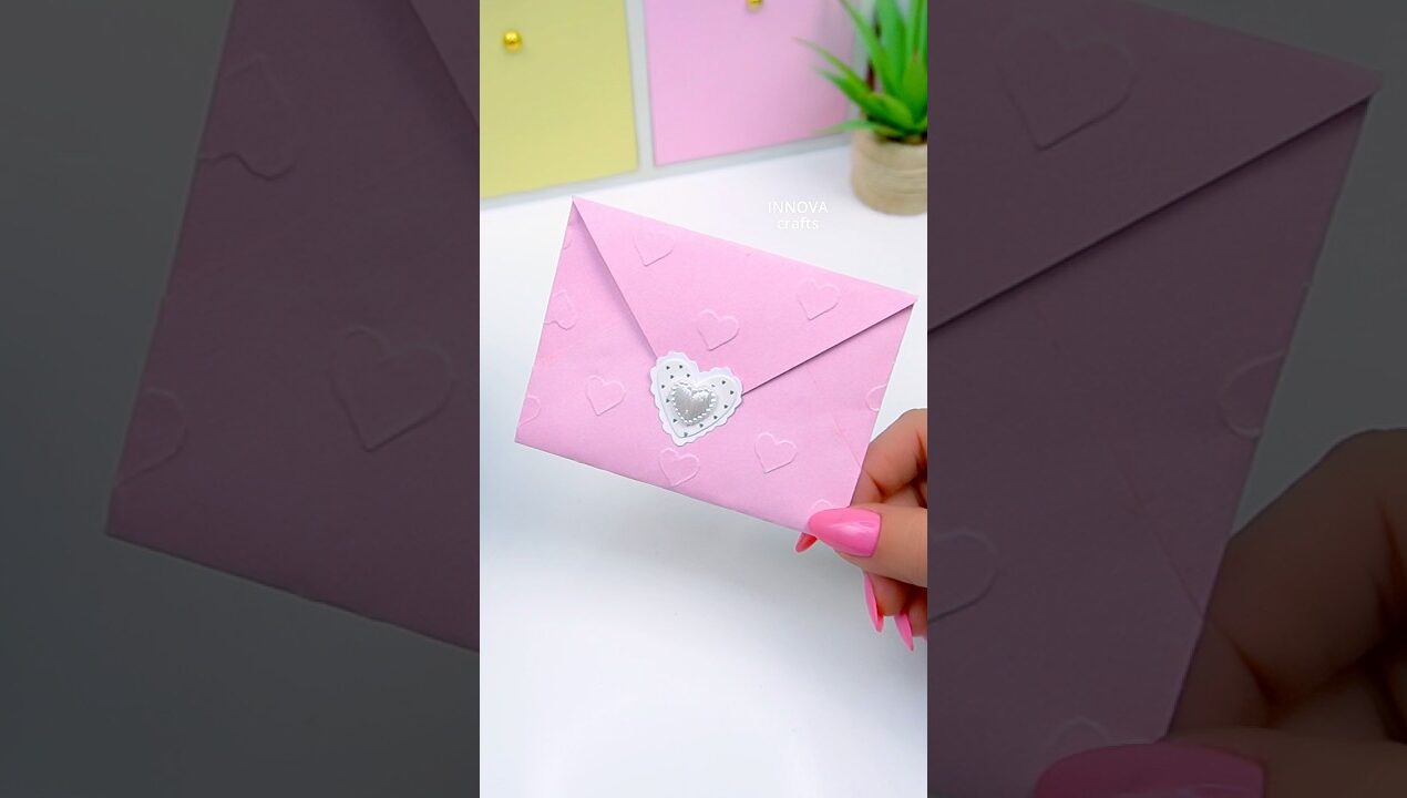 DIY Cute Envelope 💌 Paper Crafts / Cute gift ideas #diy #craft #art #papercraft #innovacrafts