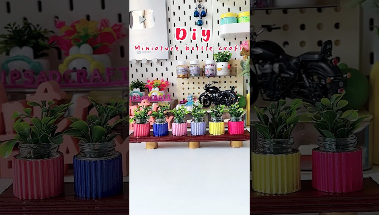 Diy Multicoloured Mini Planter Craft#shorts #viralshort #reuse #diy #handmade #crafting #trending