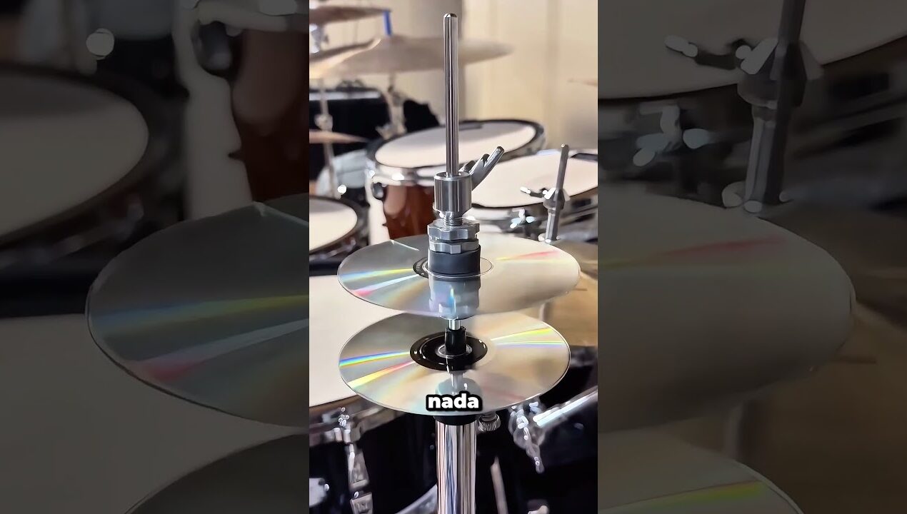 ¿Un CD como platillo? El sonido te sorprenderá #drums #diy #unexpectedsound