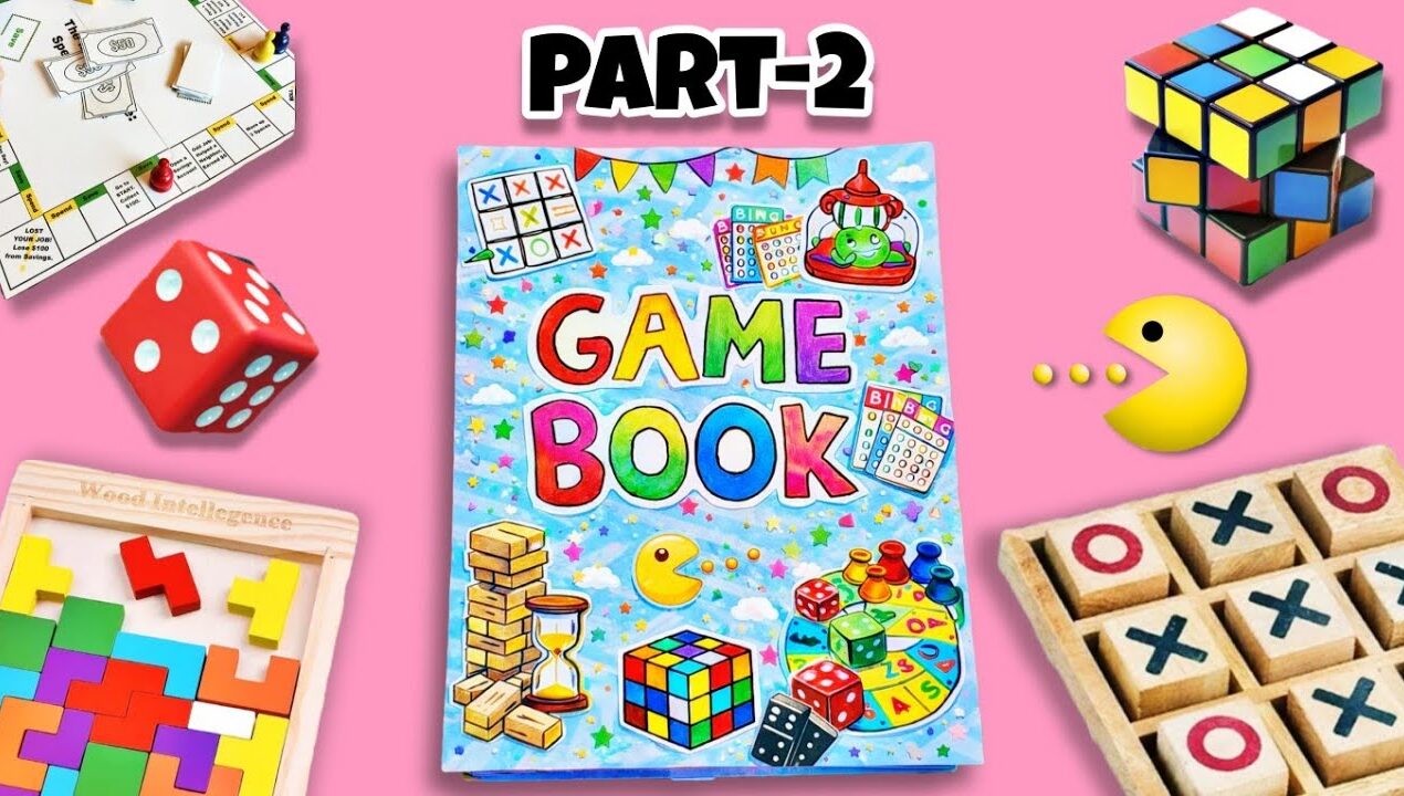 7 DIY Game's in a Book (Part-2) 🎯DIY easy paper game's !