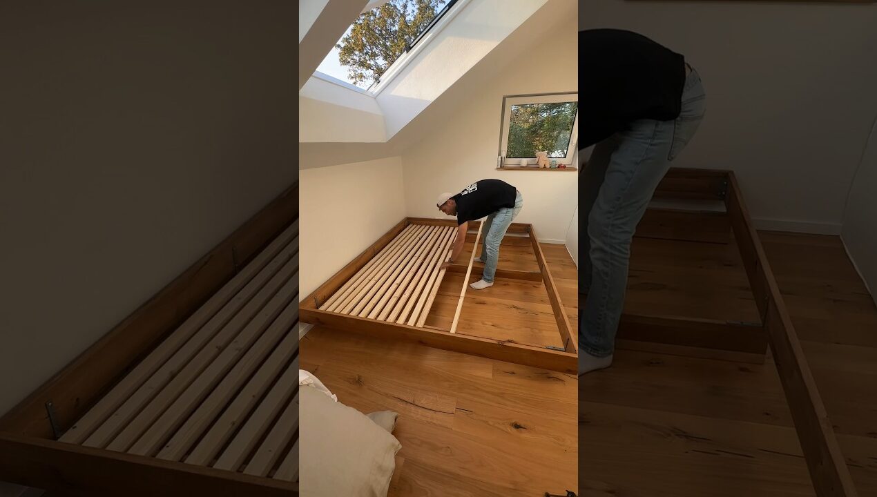 XXL Bett einfach selber bauen 🤩 #diyprojects #diycraft #diyideen #makeover #diyideas