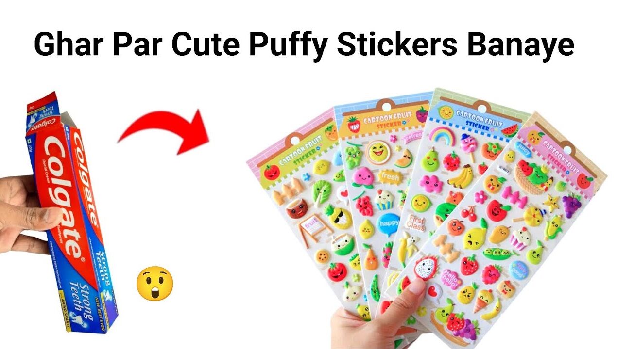 DIY Homemade Stickers😍/ No double sided tape ❌No paper❌No sticker paper❌how to make stickers at home