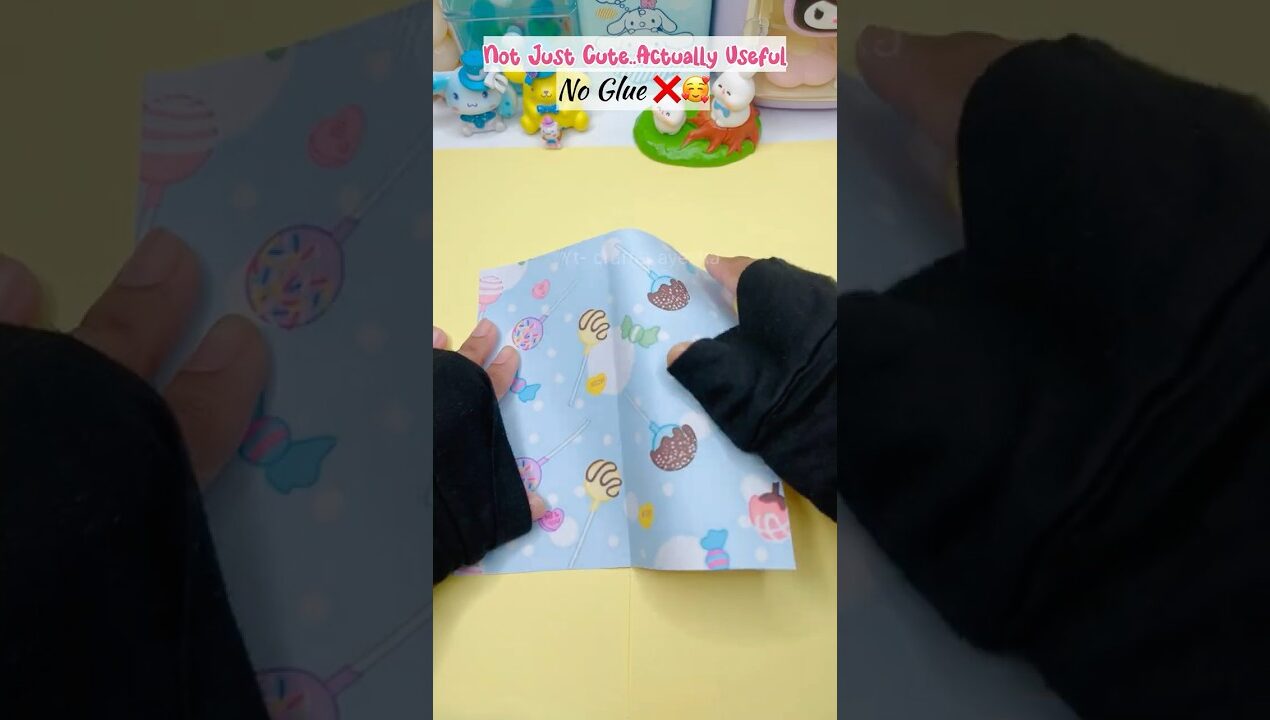This No Glue Paper Craft Is So Useful 😍 #asmr #papercraft #diy #shorts